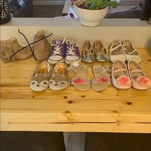 Little girls size 10 lot shoes